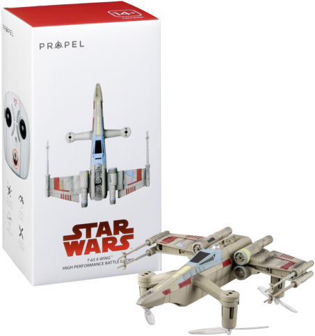 Propel Star Wars X-wing Battle Drone Classic Edition - Propel Star Wars Battle Quadcopter T-65 X-wing (477x500), Png Download