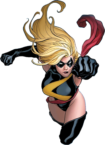 Black Widow Clipart Marvel Character - Captain Marvel: Carol Danvers & The Ms. Marvel (360x498), Png Download