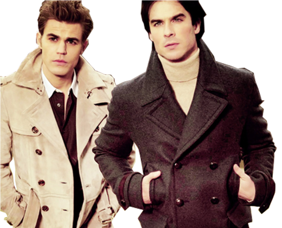 Ian Somerhalder And Paul Wesley (964x772), Png Download