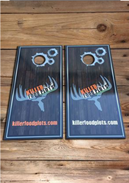 Killer Food Plots Cornhole - Plank (600x600), Png Download