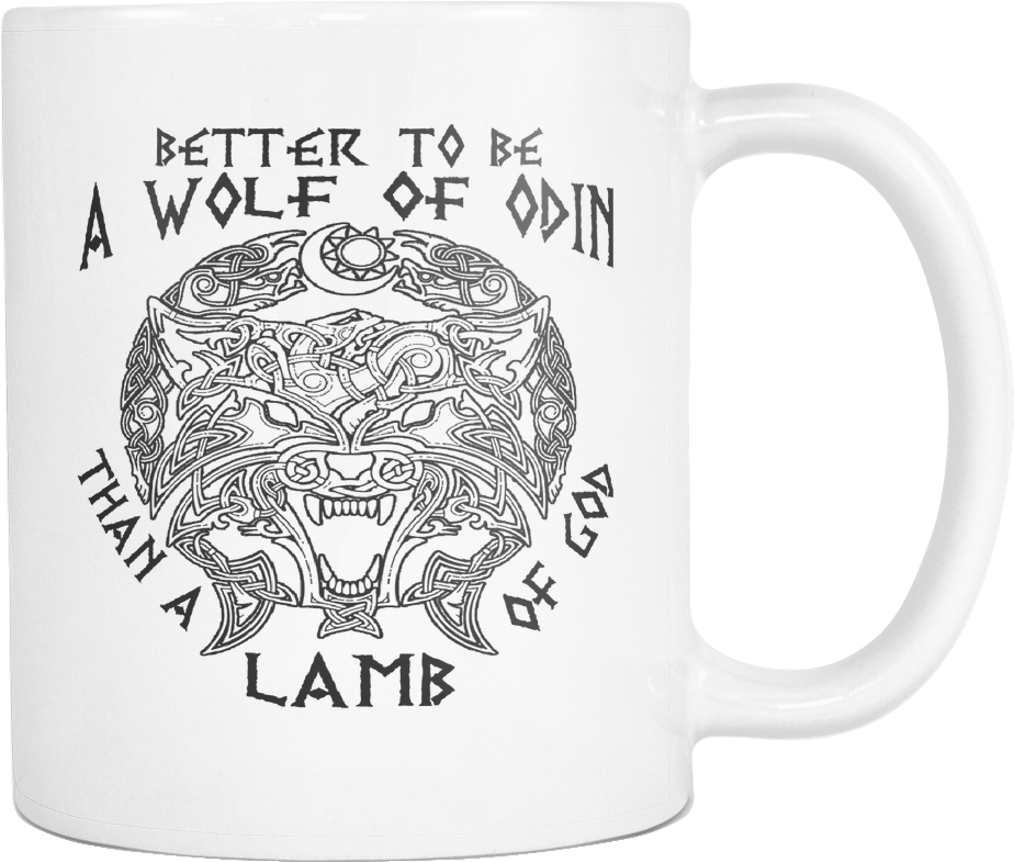 Viking Mug, Norse Mythology, Asatru, Thors Hammer, - Coffee Cup (1024x1024), Png Download