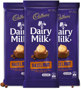 Cadbury Dairy Milk Hazelnut (380x360), Png Download