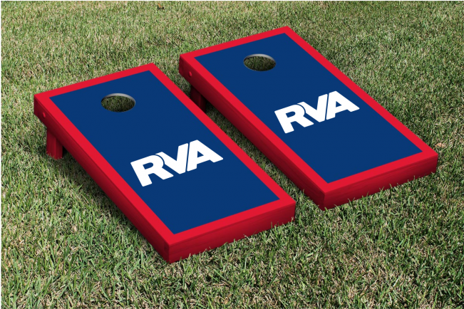 Rva Logo Red And Blue Cornhole Game Set - Texas Tech Corn Hole (650x650), Png Download