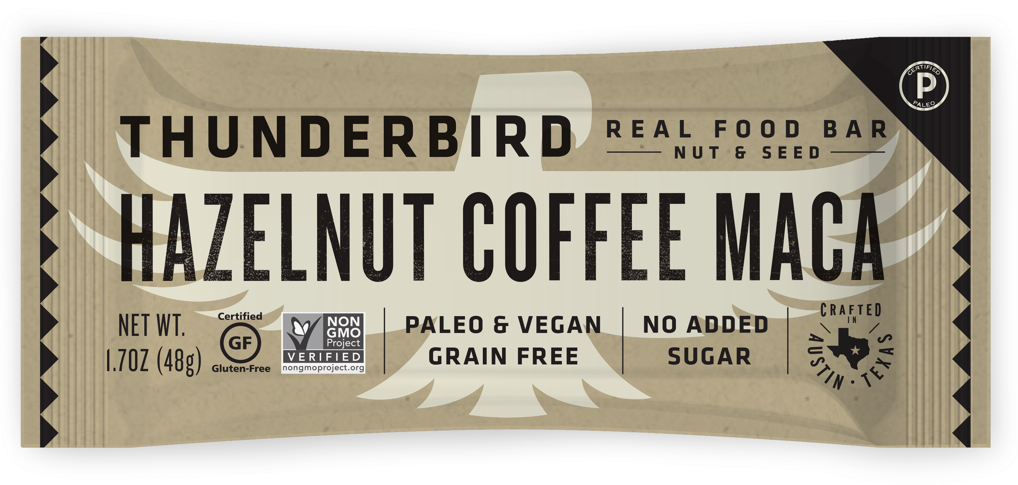 Thunderbird Gluten Free Non-gmo Vegan Hazelnut Coffee (4320x1968), Png Download