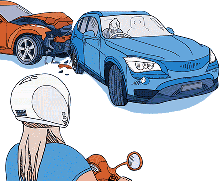 Car Accident - Bmw (456x412), Png Download