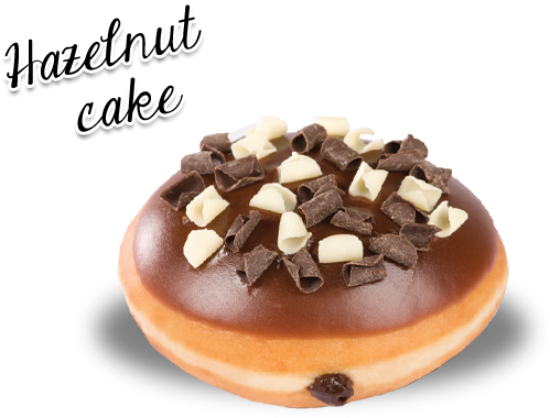 Hazelnut Dream Cake - Krispy Kreme Hazelnut Donut (610x413), Png Download