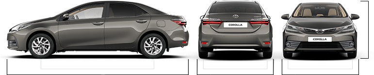 Toyota Corolla 2017 Size (770x200), Png Download
