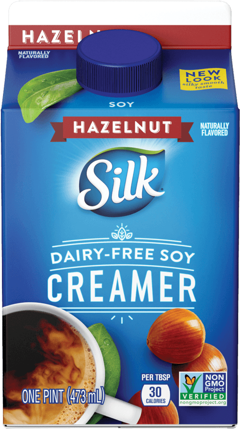Silk Hazelnut Soy Creamer - Silk Soy Creamer (496x1130), Png Download