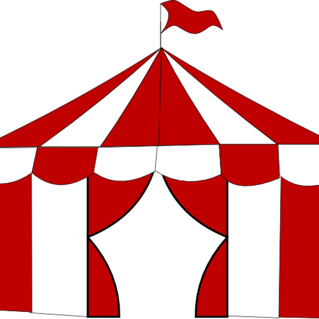 Carnival Tent Clipart Bat Clipart Hatenylo - Blue Carnival Tent (1024x1024), Png Download