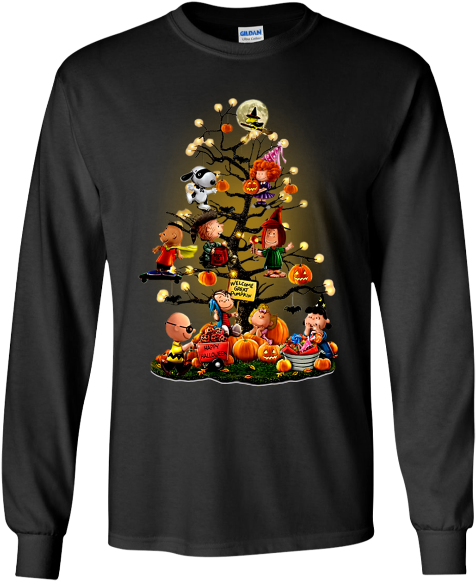 Halloween Tree Tshirt (1155x1155), Png Download