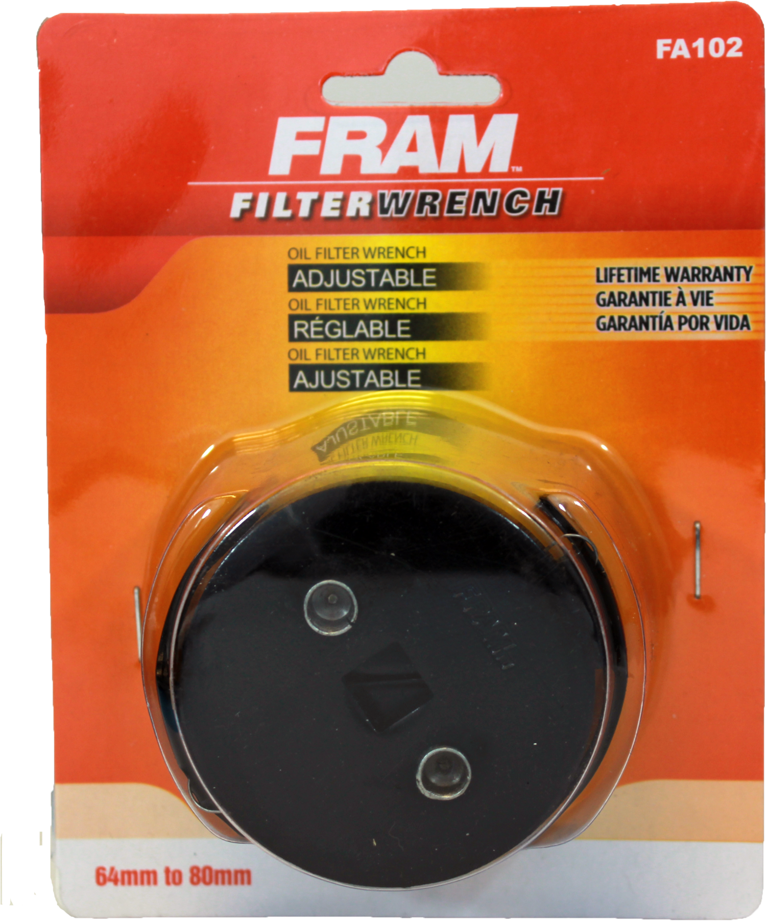 Fram Cam Action Adjustable Oil Filter Wrench - Fram Fm102 15 Oil Filter Wrench, 74/76 Mm (1638x2048), Png Download