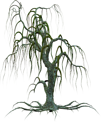 Tree-051 - Png Creepy Tree (326x400), Png Download