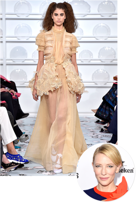 Couture Week's Timing, Barely A Month Before The Oscars, - Cate Blanchett (480x720), Png Download