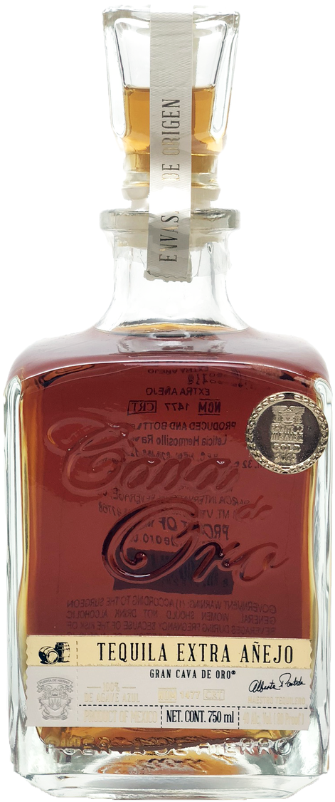 Cava De Oro Extra Anejo Tequila 750ml - Cava De Oro Extra Anejo Tequila (960x1280), Png Download