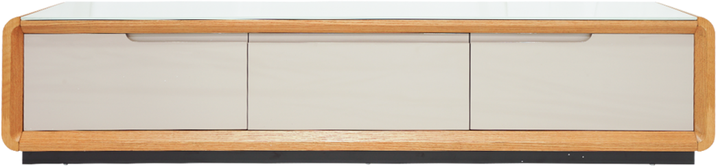 Tv Stand Gls Crm Paint Oak Veneer - Tv Furniture Top View (1200x1200), Png Download