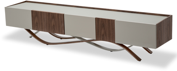 Amini Tv Console W/legs - Aico Furniture - Trance Rapture Tv Console With Legs (600x510), Png Download