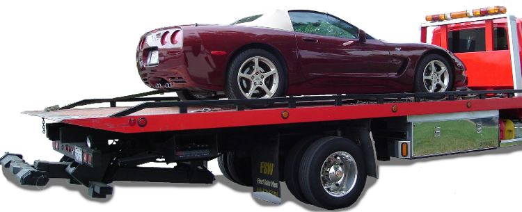 Junk Car Removal Services - Towing A Car (750x305), Png Download