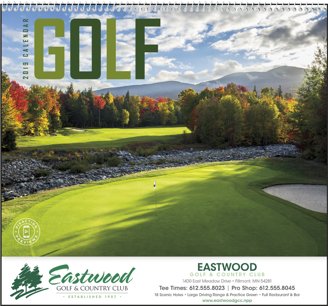 Picture Of Golf Wall Calendar - Lawn (1200x1200), Png Download