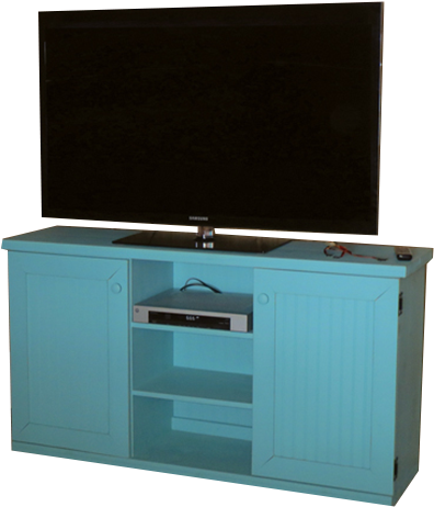 Custom Wide Tv Stand - Sideboard (434x478), Png Download