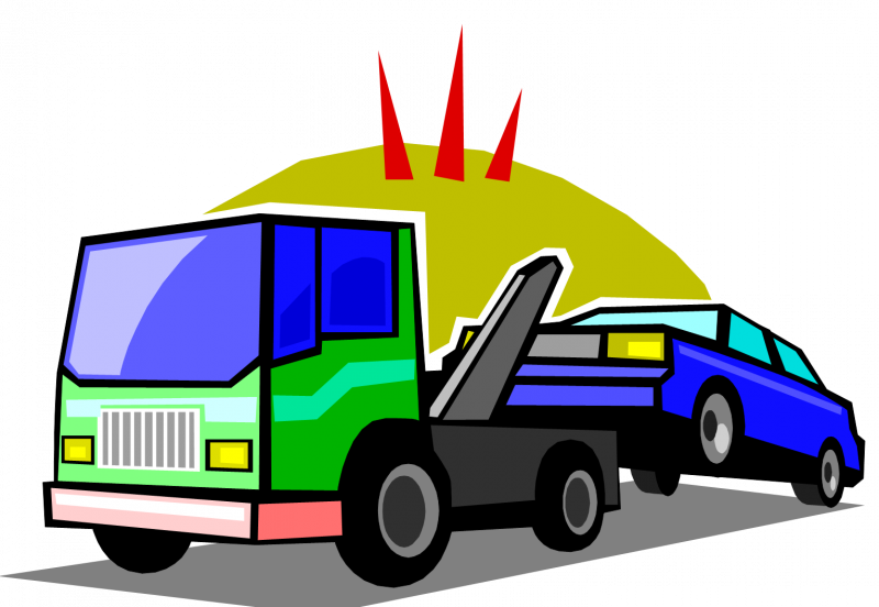 Junk Car Cliparts - Tow Truck (800x552), Png Download