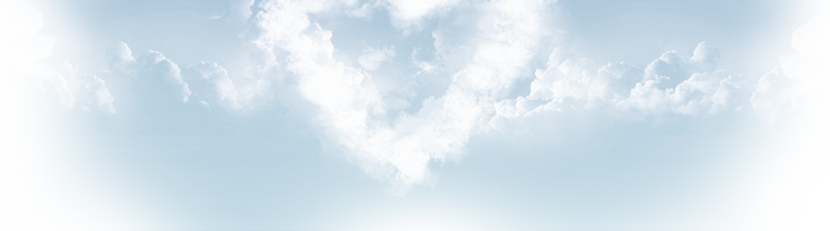 Clouds - Heart Cloud (1168x326), Png Download