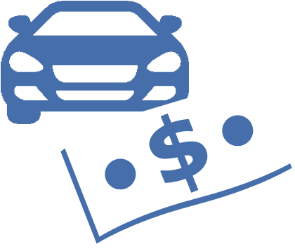 Icon - Silueta De Carro De Frente (420x371), Png Download