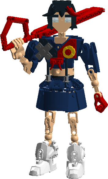 Ryuko Matoi Toy Figurine - Cartoon (1126x586), Png Download