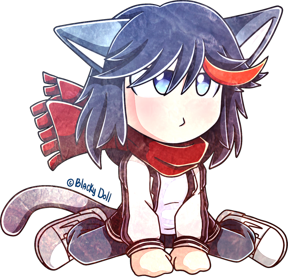 Obladky Doll Ryuko Matoi Satsuki Kiryuin Aikuro Mikisugi - Kill La Kill Ryuko Chibi (1000x967), Png Download