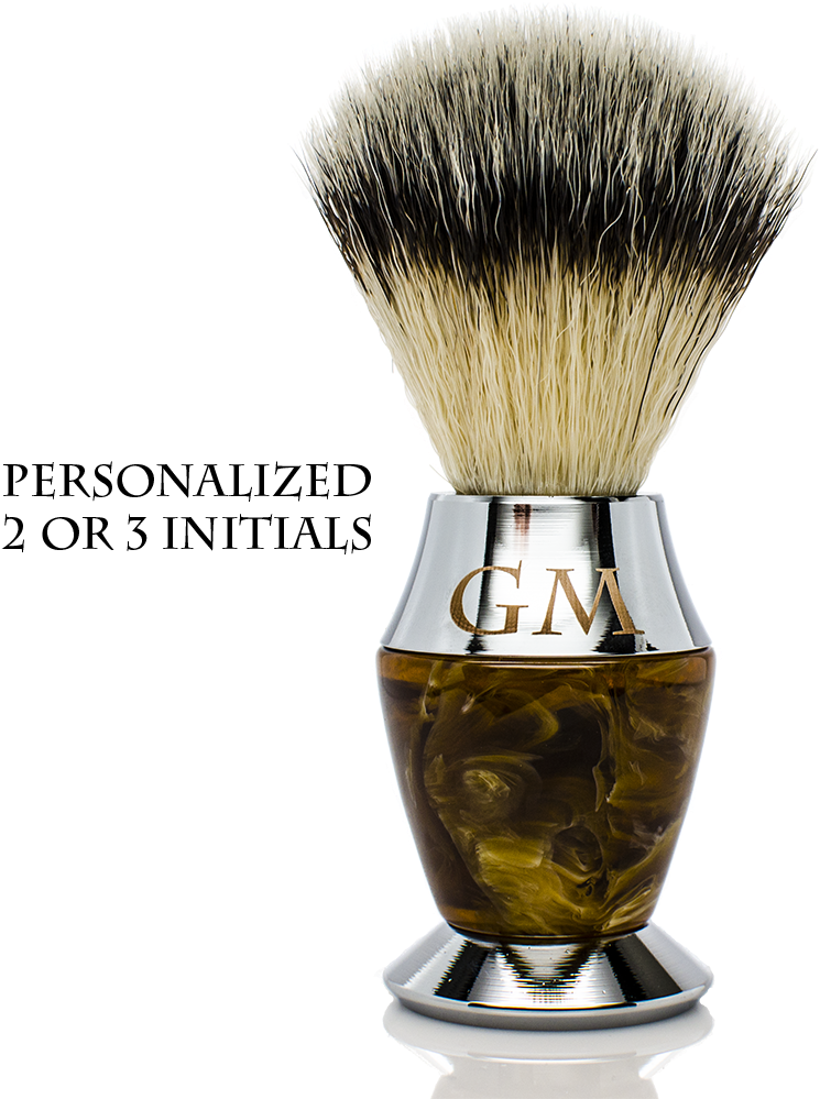 Maison Lambert 100% Black Badger Bristle Faux Horn - Shave Brush (1024x1021), Png Download