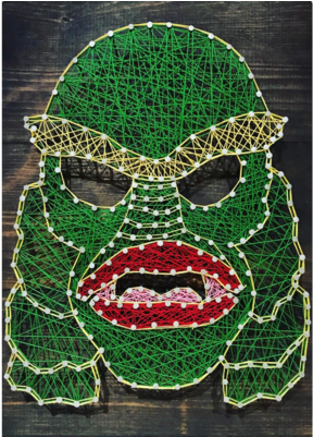 Creature String Art - Face Mask (400x400), Png Download