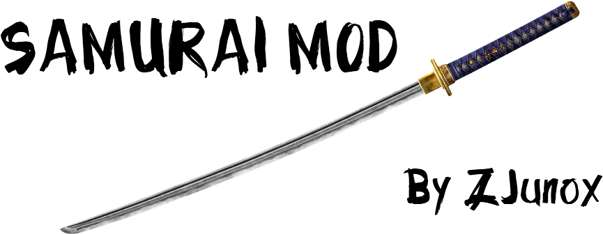 [1 - 4 - 6/1 - 4 - 7] Samurai Mod V1 - 3 - 3 - By Zjunox - Épée (1000x400), Png Download