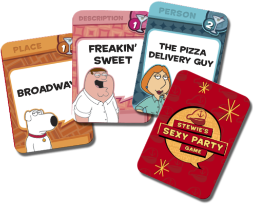 Family Guy Stewie's Sexy Party Game En - Family Guy Stewie's Sexy Party Game (500x413), Png Download