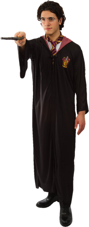 Harry Potter Gryffindor Robe - Costume Uomo Harry Potter (500x793), Png Download