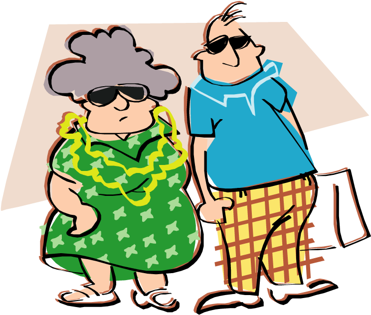 365 Days Of Fun In Marriage - Old Couple Clipart Transparent (750x640), Png Download