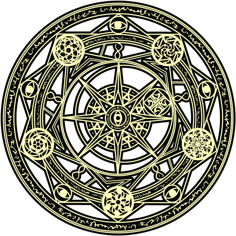 With A Golden Glow By Omni-science On Deviantart Mystical - Alchemy Pendant Necklace, Image Pendant Handmade (894x894), Png Download