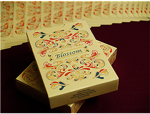 Image Is Loading Blossom Deck Fall Platinum Metallic - Red Tune Playing Cards (501x501), Png Download