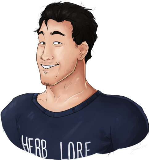 Markiplier Feat - Cartoon (500x533), Png Download