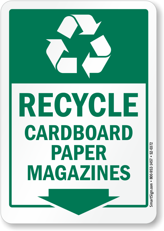Zoom, Price, Buy - Recycle Bottles And Cans Sign (568x800), Png Download