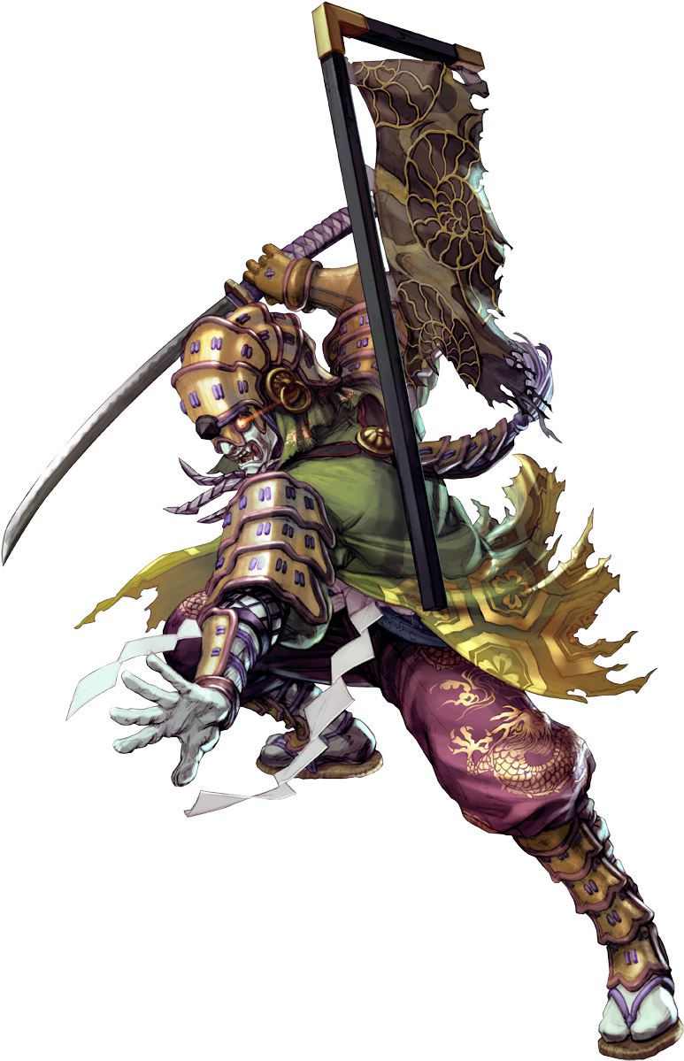 Focus To 5 Cards, Block Once Or Twice, And Than Strike - Soul Calibur 4 Yoshimitsu (800x1200), Png Download