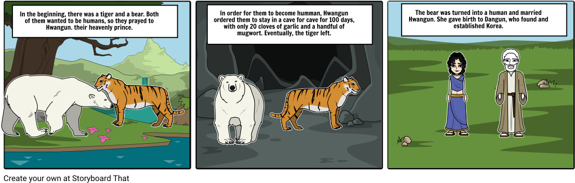 Soc Sci Hw - Creation Of Korea Myth (1164x385), Png Download