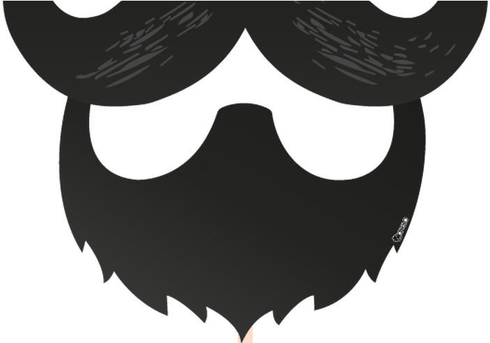 Party Photobooth Props Figure Beards - Beard (800x491), Png Download