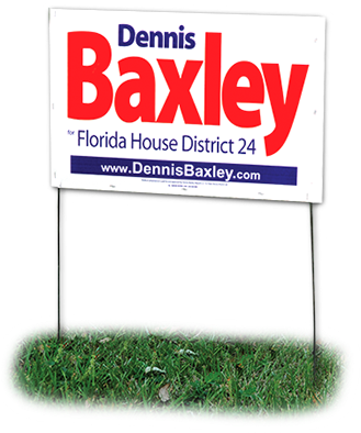 When Ordering Fold-over Signs, You Must Order 2x The - Political Campaign (335x504), Png Download