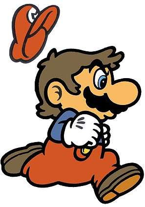 Super Mario Running Artwork - Nintendo Super Mario Retro Art Playing Cards (342x479), Png Download