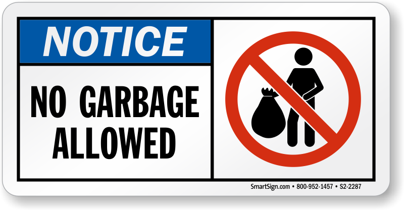 Zoom, Price, Buy - No Dumping Of Garbage Sign (800x416), Png Download