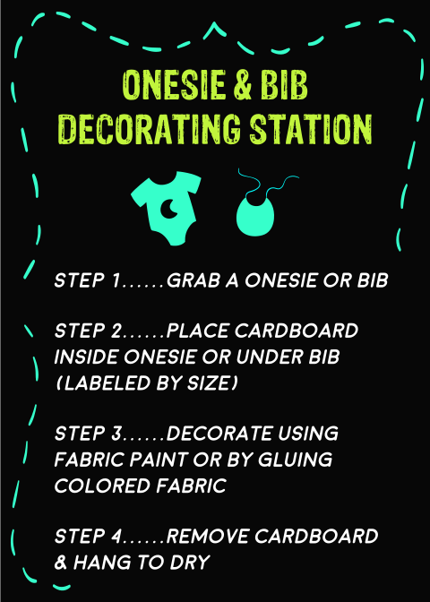 Decorate Bibs Baby Shower