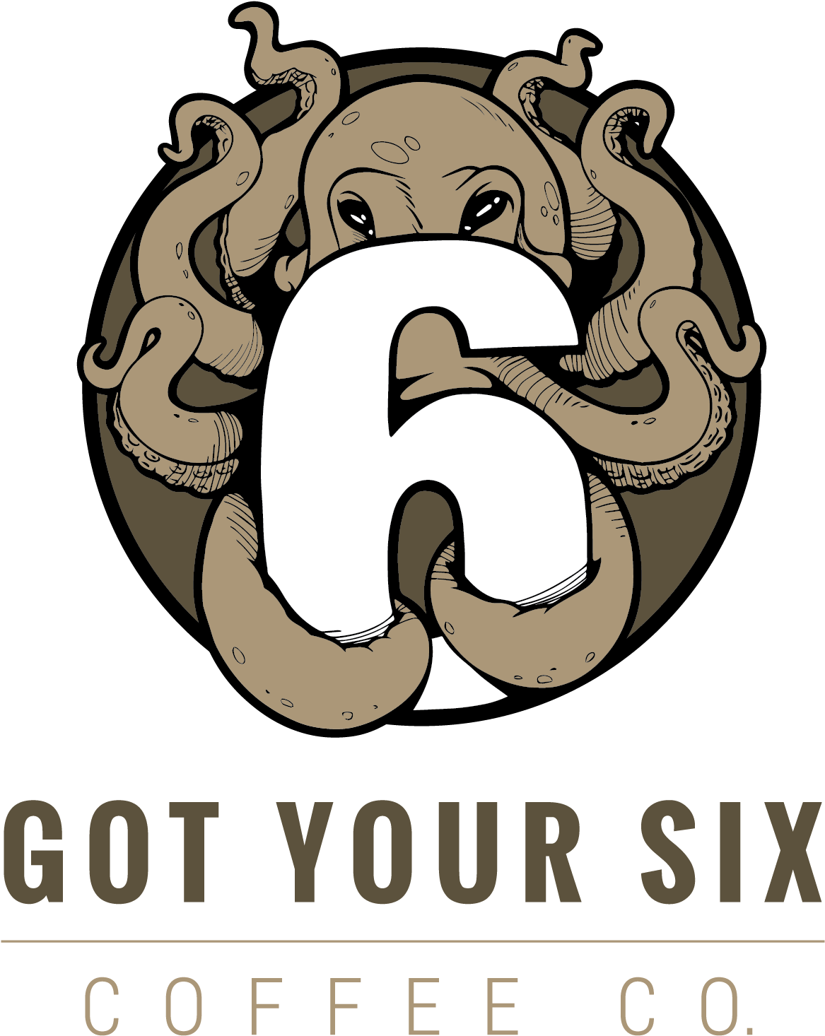 Got Your 6 Coffee - Graphic Design (1597x1873), Png Download