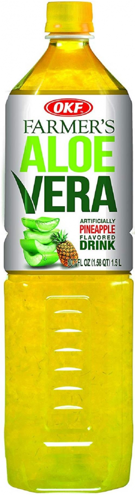 Auction - Okf Farmers Aloe Drink, Pineapple, 50.7 Fl Oz (1000x1000), Png Download