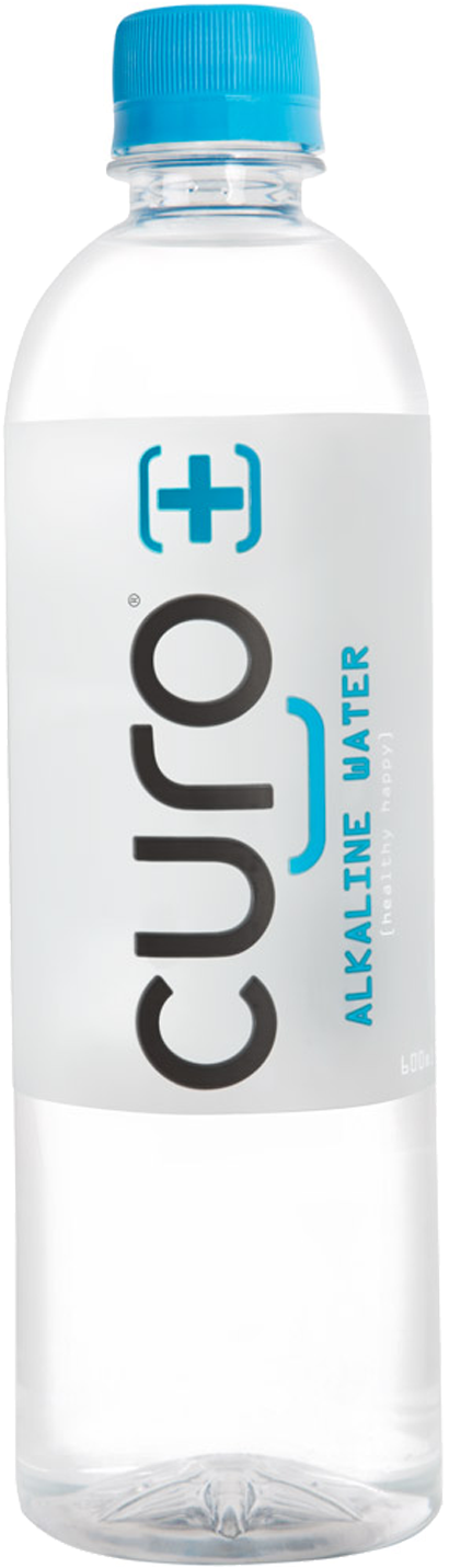 Curo Natural Alkaline Water 600ml - Curo Natural Alkaline Water (1600x2000), Png Download
