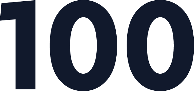 100 - Hundred Number (622x294), Png Download