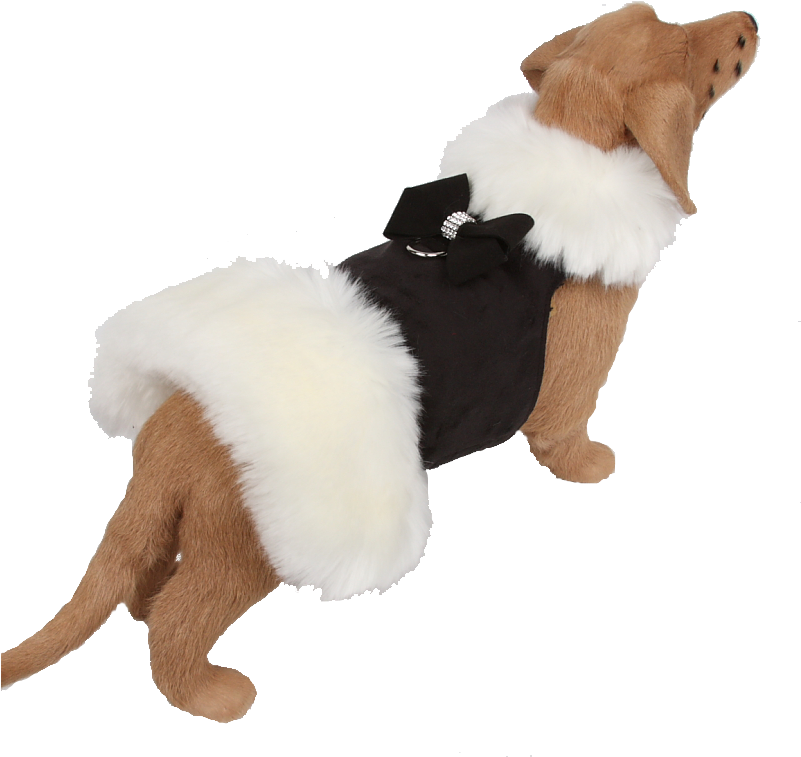 White Fox Fur Coat With Nouveau Bow - Fur Clothing (800x800), Png Download
